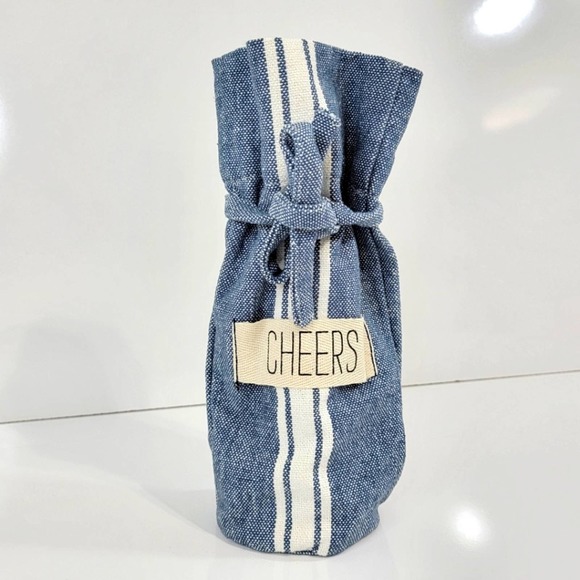 Mud Pie Other - Cheers Cotton Wine Gift Bag